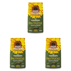 PASTÁZOL, Penne Rigate 100% olasz termesztésű durumbúza búzadarával és napraforgómagliszttel - 500g - Magas fehérjetartalmú, alacsony szénhidráttartalmú, magas rosttartalmú (3 db-os csomag)