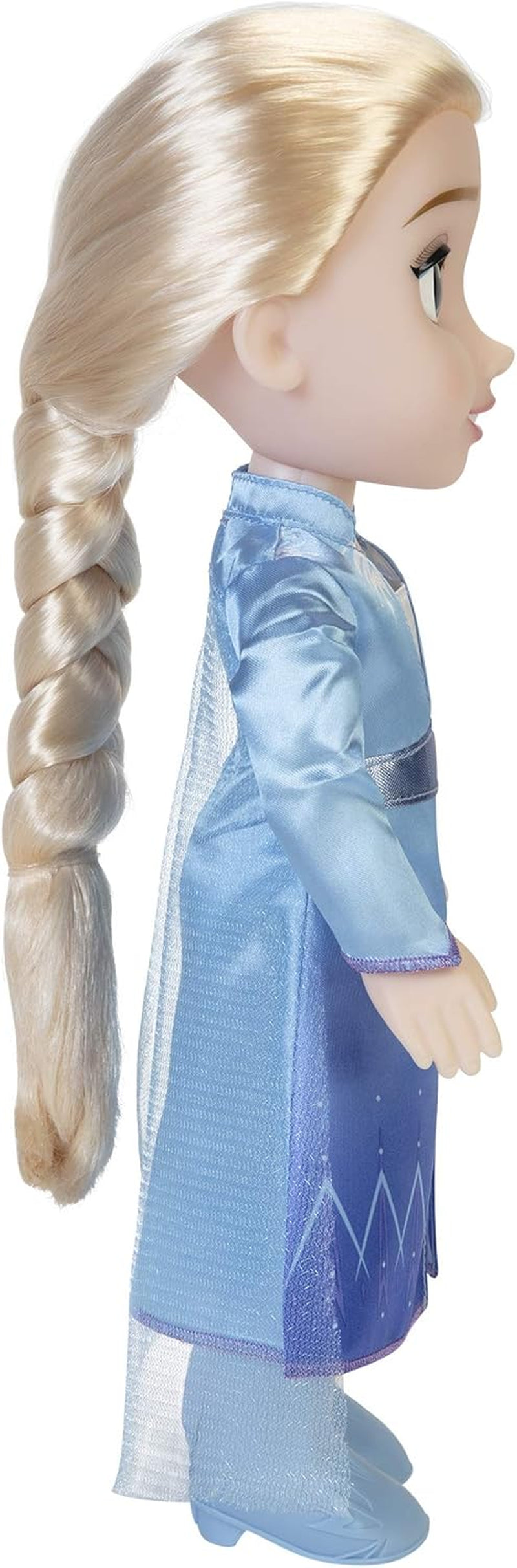 Disney Frozen 2 ELSA Reisepuppe, 35 cm große Puppe mit vom Film inspiriertem Kult-Modekleid, Stiefeln und Langen geflochtenen Haaren für zusätzlichen Spielspaß, für Mädchen ab 3 Jahren