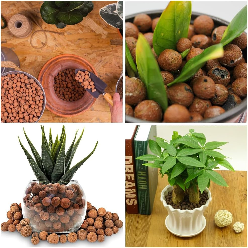 Durva szemcséjű agyaggranulátum, duzzasztott agyaggranulátum, növényi granulátum, duzzasztott agyag 1L hidroponikus ültetési alap, 5-8 mm-es granulált agyaggranulátum