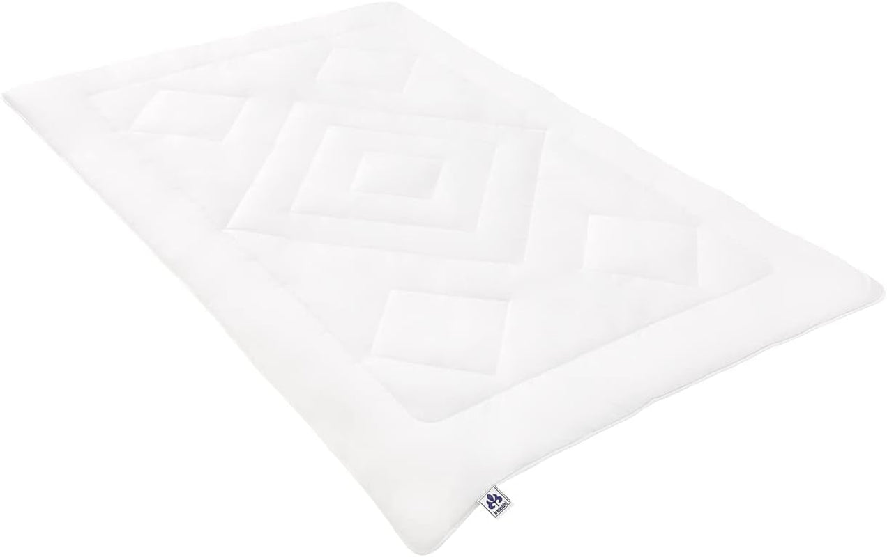 Plapumă Irisette Noblesse pentru toate anotimpurile - Made in Germany - Cuvertură cu capac din bumbac pur, 135 X 200 Cm, certificat Ã-ko-Tex Plapumi si pilote Naty Shop Singur 135 cm X 200 cm Mono