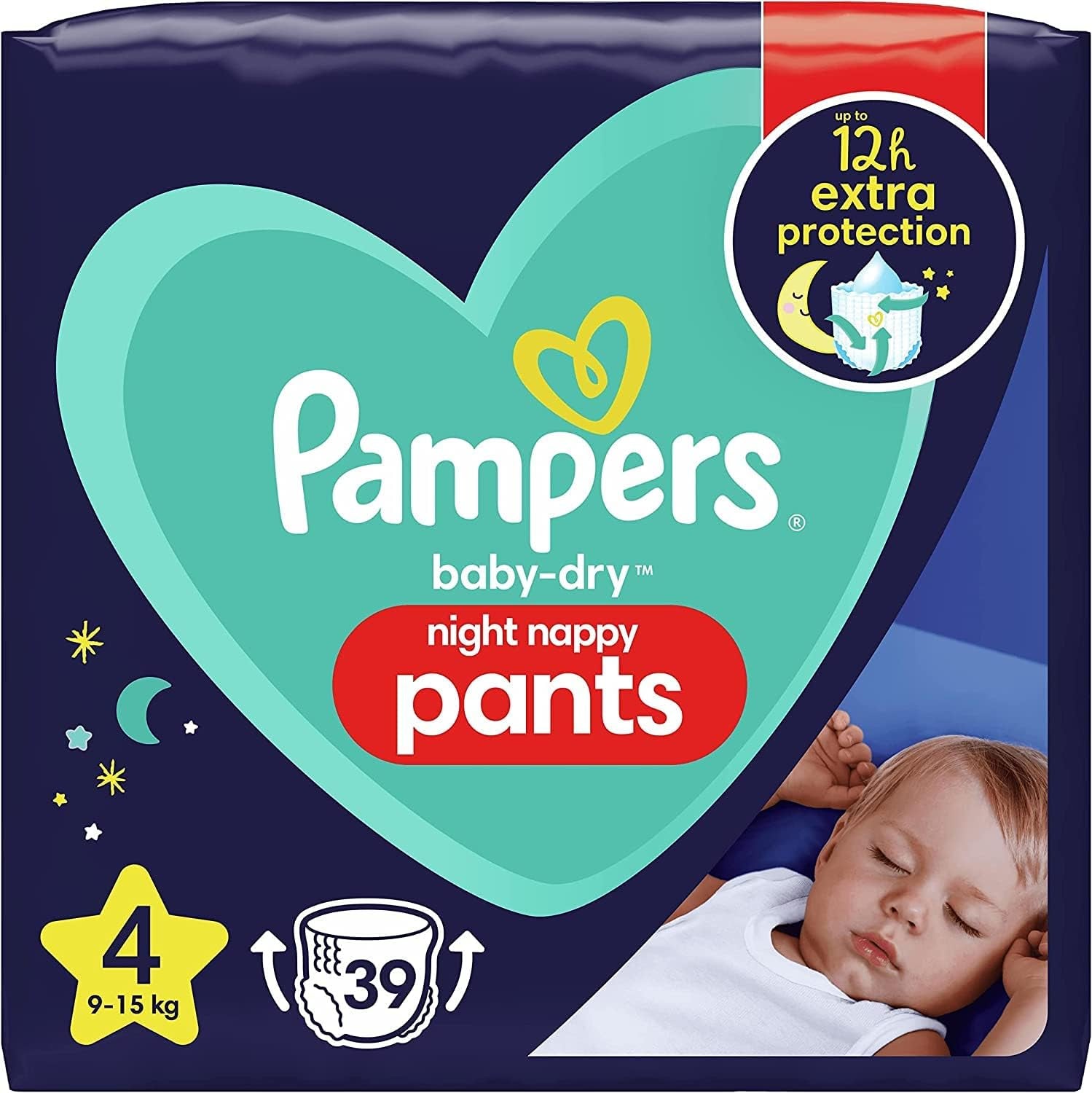 Pelenkák Pampers 81657566 Baby-Dry nadrág, fehér