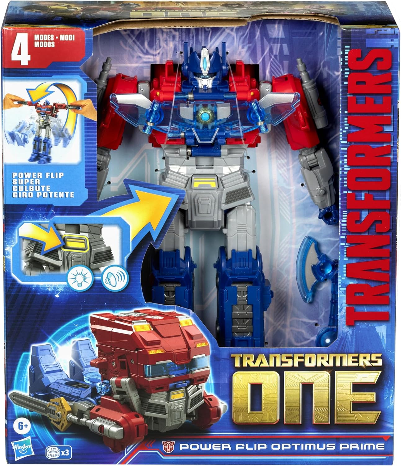 Transformers One Power Flip Optimus Prime (Orion Pax) figurină interactivă Action figures Naty Shop