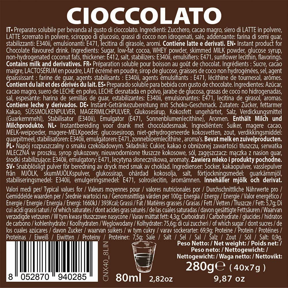 - Schokolade - ausschließlich kompatibel mit NESPRESSO - 40 caps