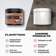 Body Attack Flavattack®, Double Choc Brownie, 250G / 83 adag Aromas Naty Shop