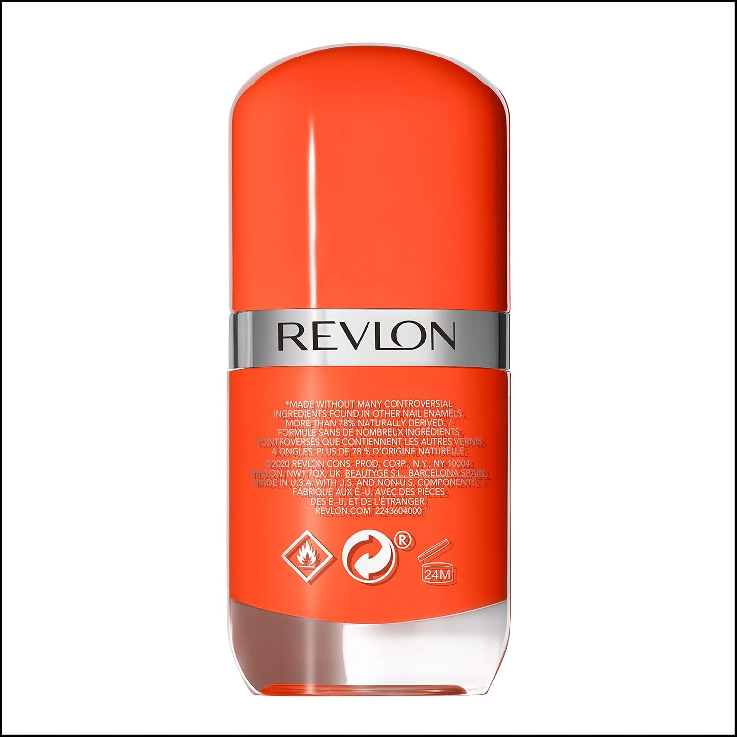 Revlon Ultra HD Snap körömlakk Tartós Vegán Formula Quick Dry One Coat Teljesen fedő szín (8ml) Hot Stuff (007) Unisex