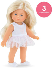 Les Trends Mini Corolline Rosy balerina szett, Vollvinylpuppe mit langem Haar, extra felszerelés Geschenkboxban, Vanilleduft, 20 cm, kb 3 év