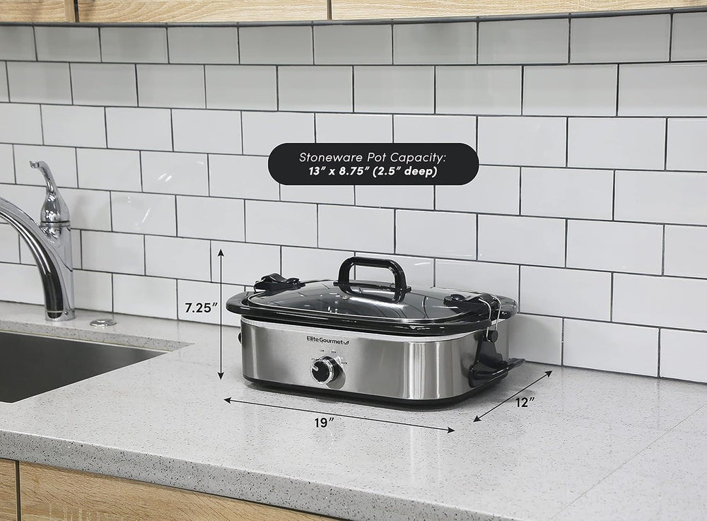 MST-5240SS Slow Cooker, 3,3 liter, Rozsdamentes acél lassú tűzhely Naty Shop