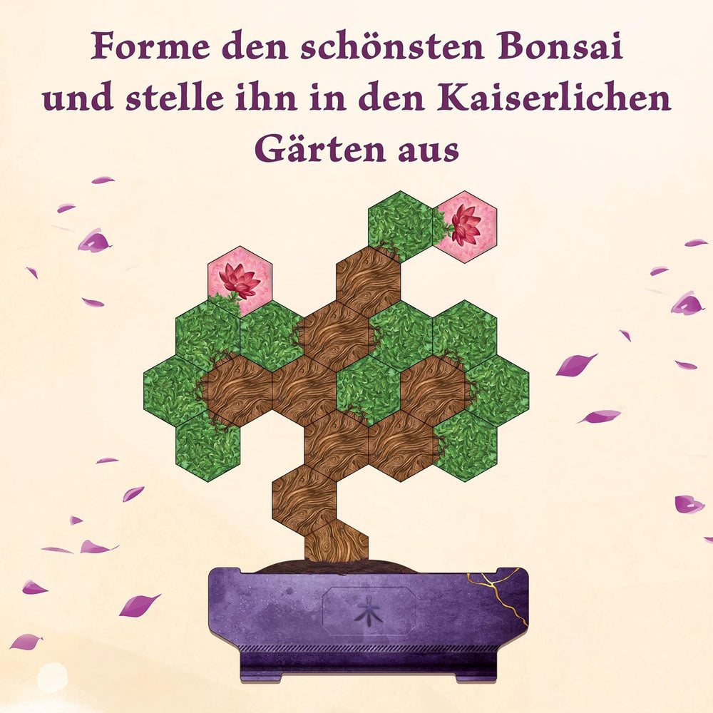 KOSMOS 684259 Bonsai, Taktikai társasjáték egyszerű szabályokkal és sokféle játékkal, társasjáték 1-4 játékos számára 10 éves kortól.