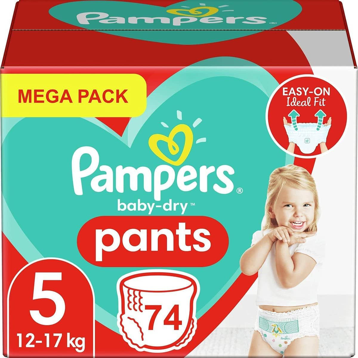 Pampers (régi verzió), bugyi, 4-es méret, 9 kg-15 kg, három csomag (1 x 88 pelenka)