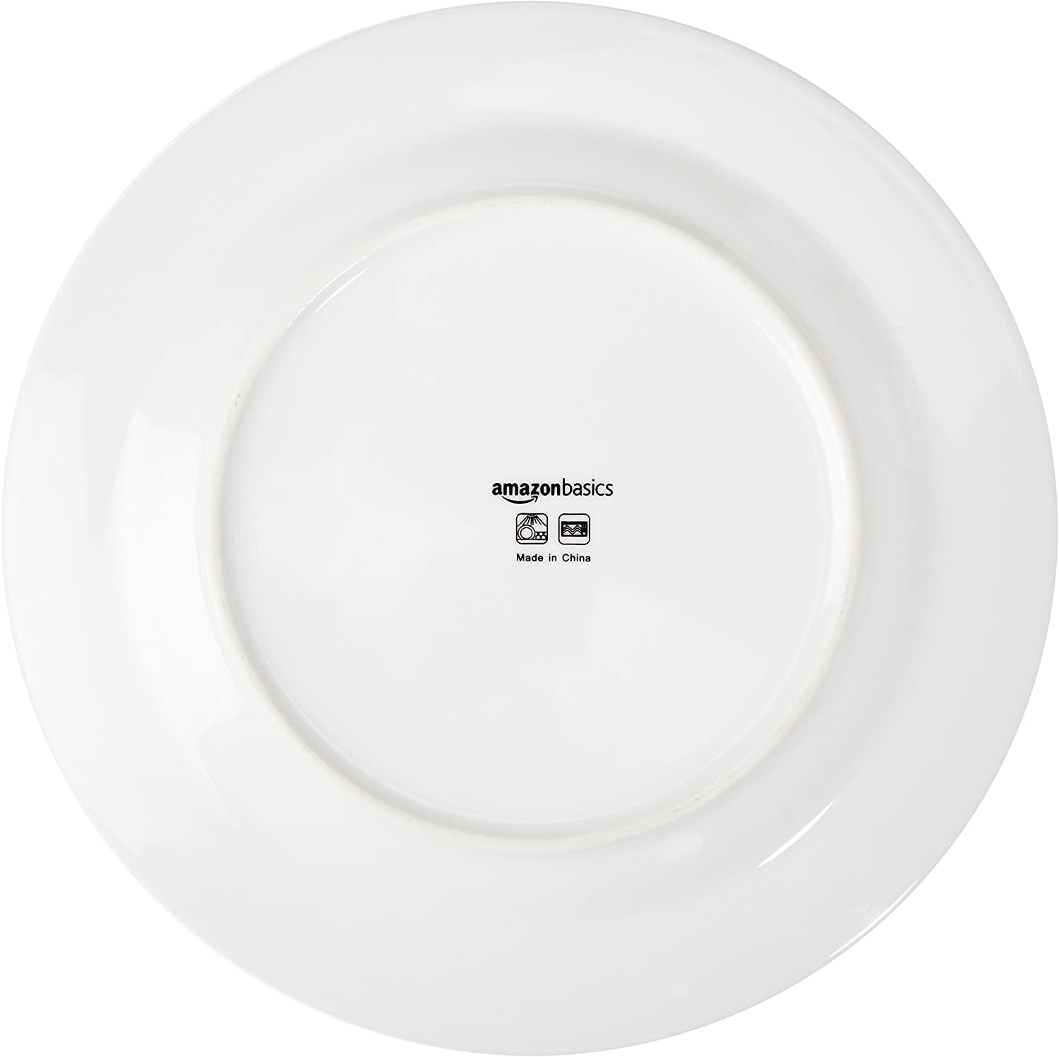 Set de veselă Amazon Basics Cafe cu margine neagră, 16 piese, pentru 4 persoane