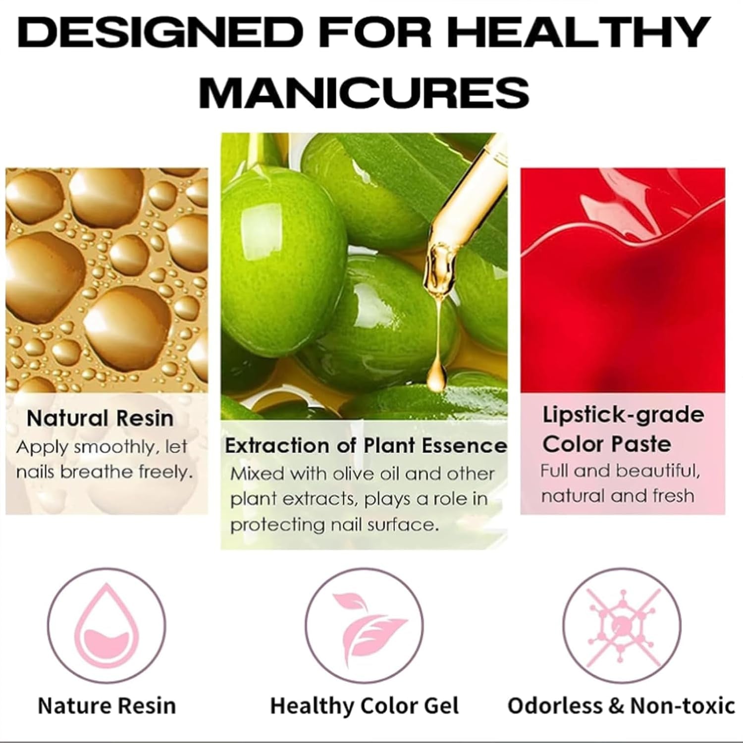 4 részes körömlakk készlet - Gyorsan szárad, hosszan tartó vízbázisú körömlakk - DIY Nail Design körömlakk (Nude Normal Style 4 részes készlet)