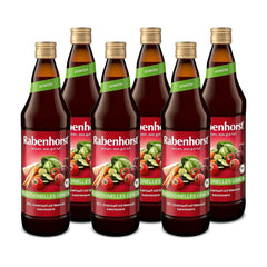 RABENHORST (6 X 700ml) - Kiváló minőségű zöldséglé különböző zöldségekből Alkoholmentes italok Naty Shop
