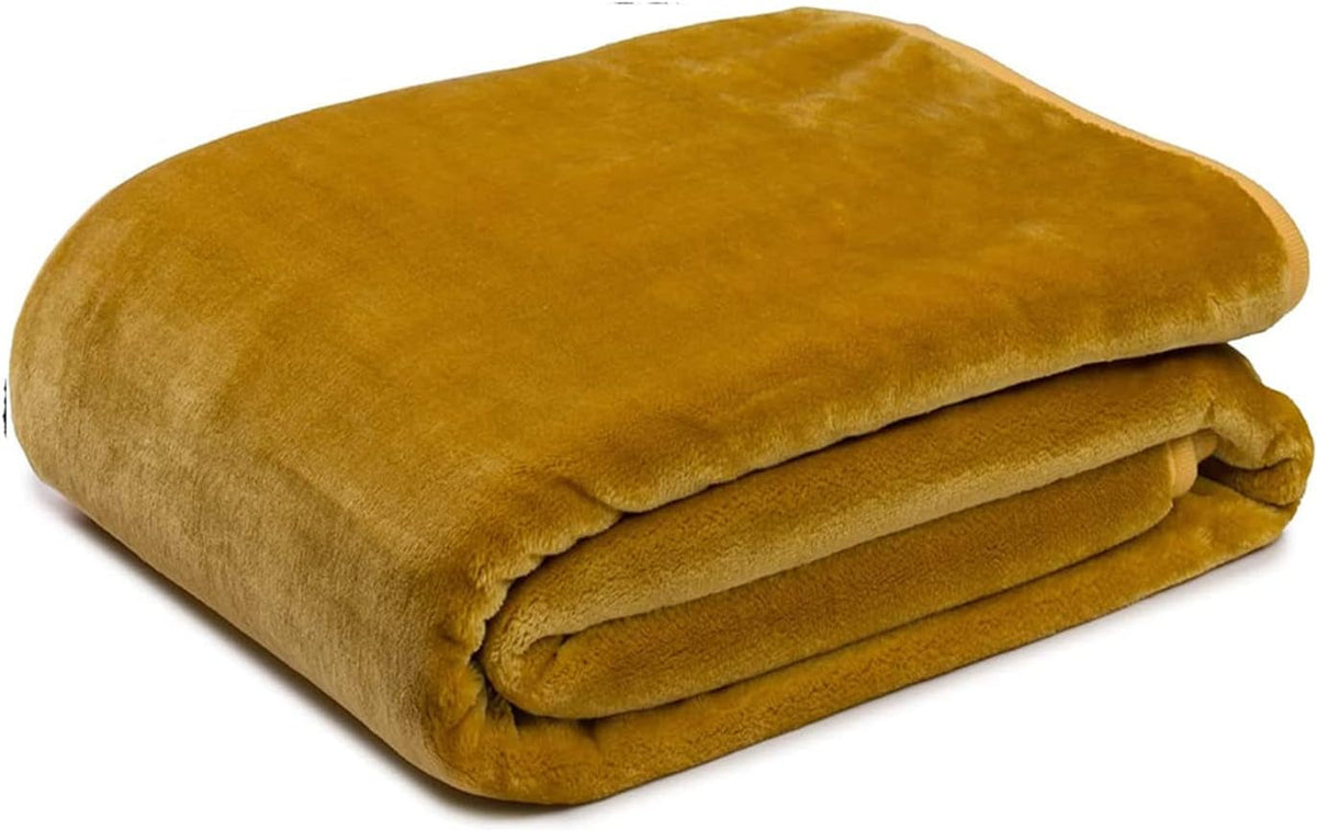 Gözze - Kényelmes takaró Premium Cashmere-Feeling, 500 G/M², 180 X 220 cm - mustár Ágyak és Takarók Besuche den GÃ¶zze-Store Mustár 180 X 220 cm