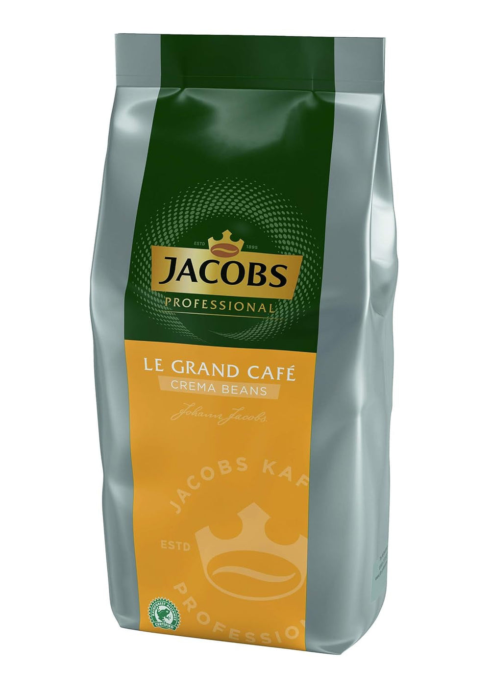 Jacobs Professional Le Grand Café krém, egész szemes kávé 1 kg, enyhe, intenzitás 2/5 Coffee Naty Shop