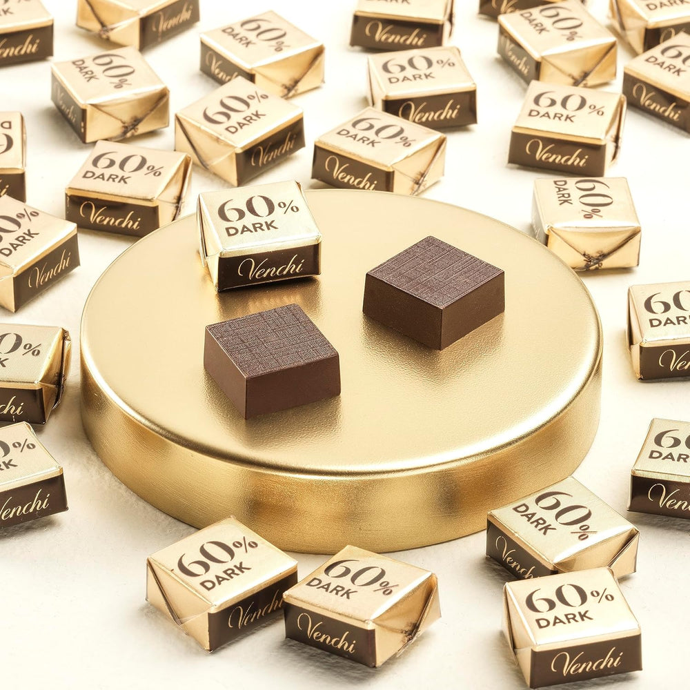 Venchi Cubotto 60%-os tisztaságú étcsokoládéból 1 kg-os kiszerelésben - vegán, gluténmentes