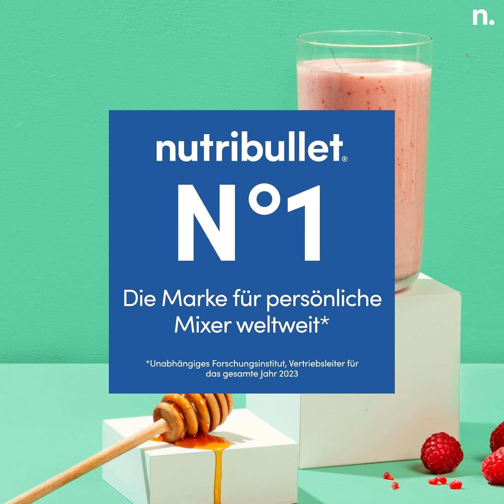 Nutribullet Original, Elektrischer Mixer, Zerkleinerer, Smoothiemixer, Smoothie Maker, 600 W Leistung, Einfach Und Schnell in Der Anwendung, Kompakt, Leicht Zu Reinigen, NB603DG Kitchen Naty Shop