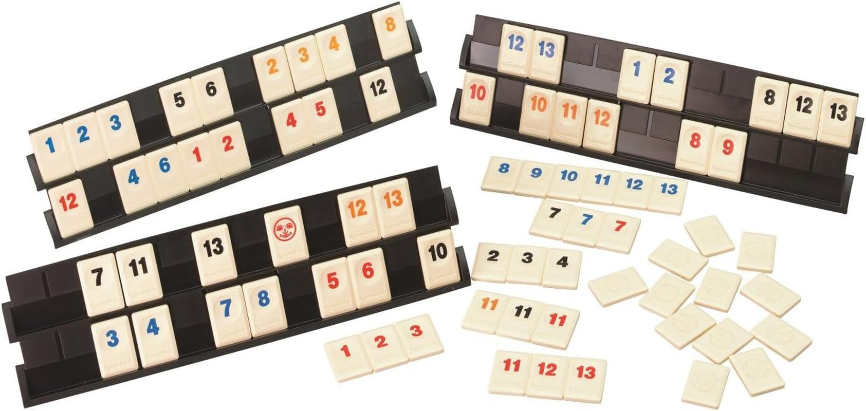 Jumbo Spiele Original Rummikub Classic - der Spieleklassiker unter den Gesellschaftsspielen - für Erwachsene und Kinder ab 7 Jahren JUM17571 Többszínű 2,7 x 3,7 cm