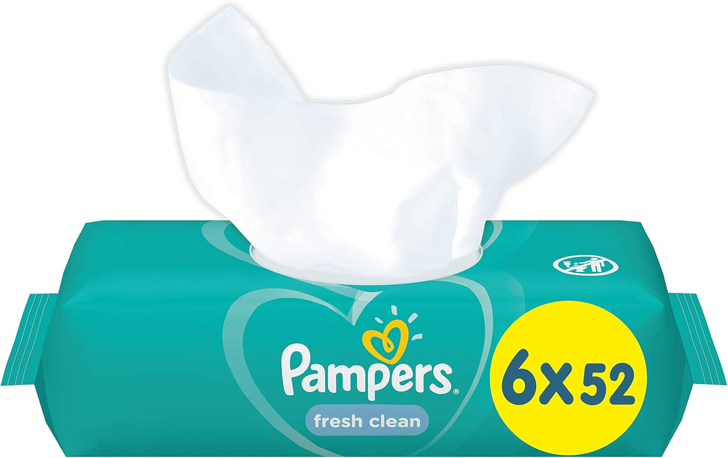 Pampers 81688049 Fresh Clean babatörlő, fehér