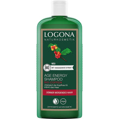 LOGONA Natural Cosmetics, sampon, bio koffein vegán formula, 250 ml Zuhany és fürdő Naty Shop 250 ml