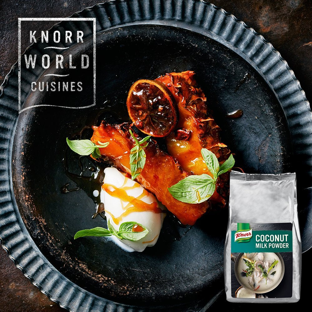 Knorr Kokosmilch por (Tejpor aus 20 frischen Kokosnüssen, ergibt 6,6 Liter Kokosmilch) 1er Pack (1 x 1 kg)
