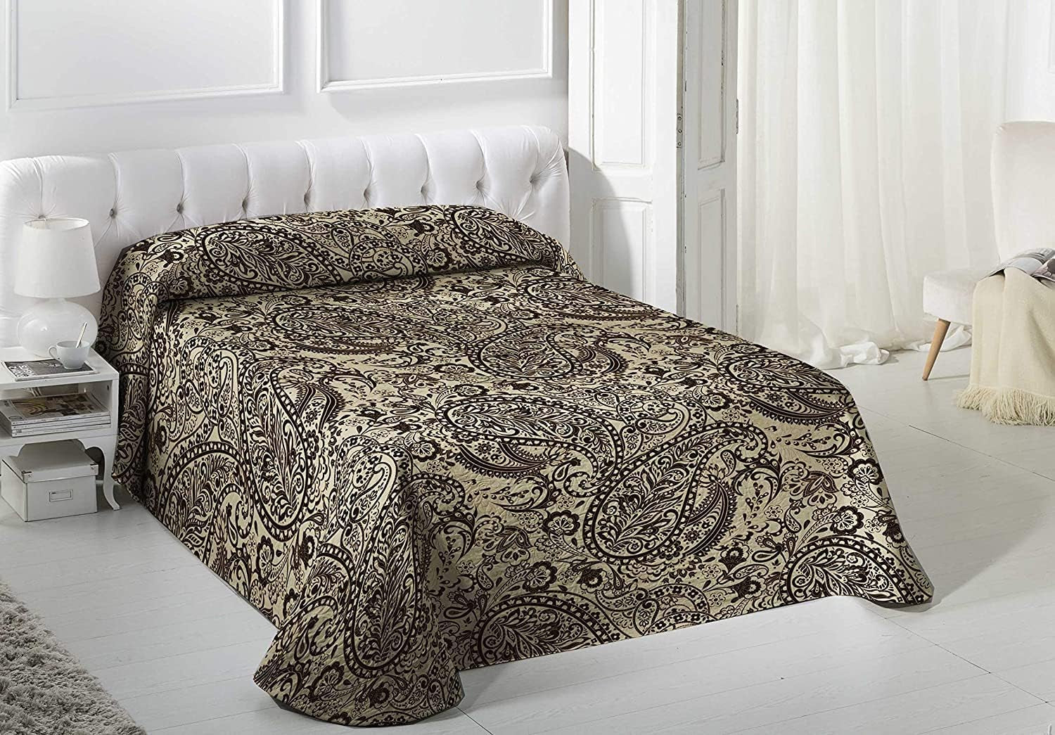 VIALMAN Cuvertură ușoară Sofia 29, Bumbac Poliester, Maro, Cama 135: 230 X 270 Cm Paturi si Cuverturi Besuche den VIALMAN-Store