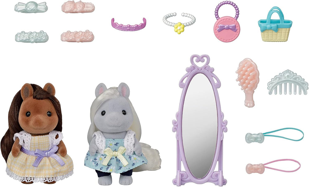 Sylvanian Families 5650 Süße Pony Freunde - Figuren für Puppenhaus
