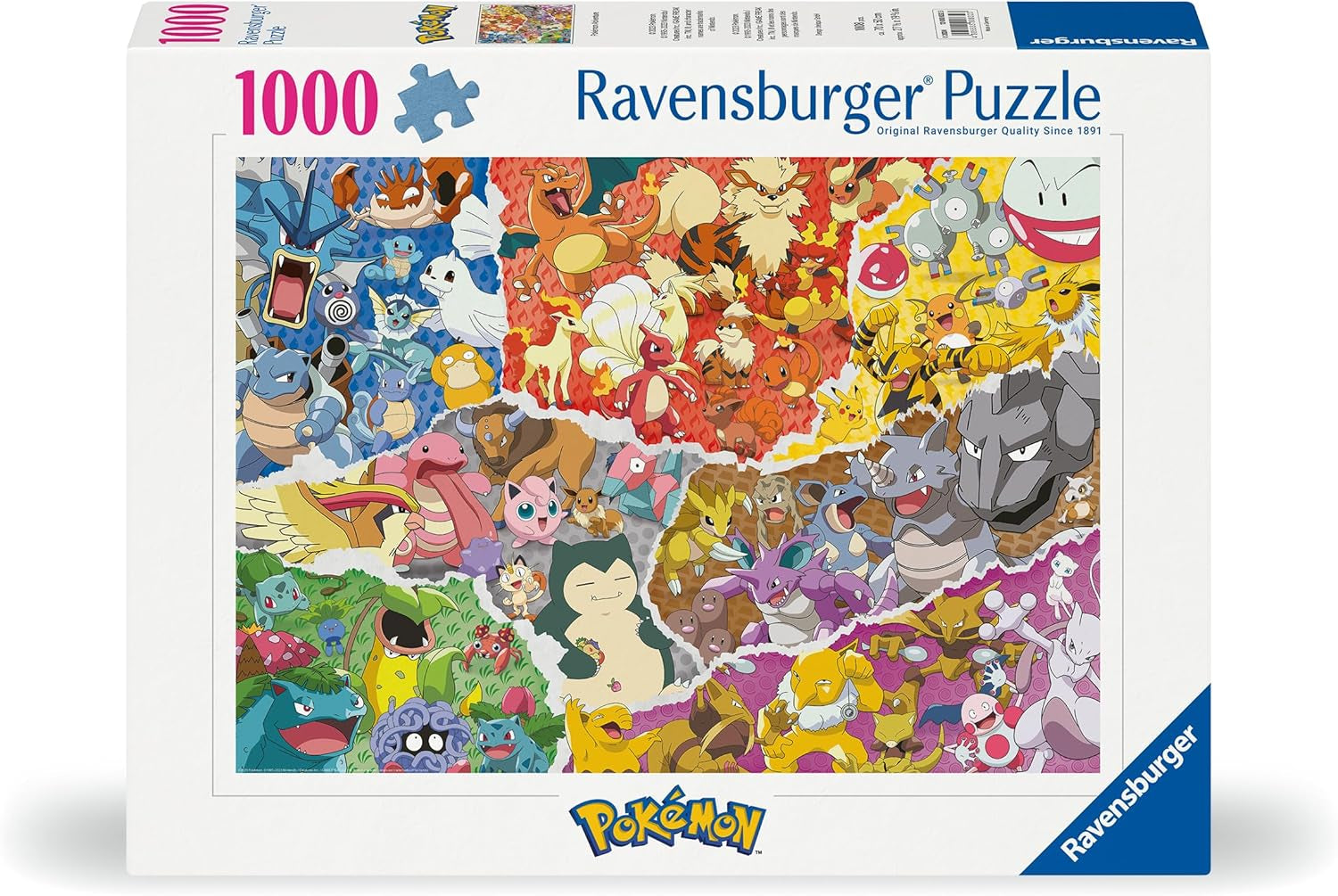 Ravensburger Puzzle 12000832 - Pokémon Adventure - 1000 darabos Pokémon kirakós felnőtteknek és 14 éven felüli gyerekeknek Puzzle Naty Shop