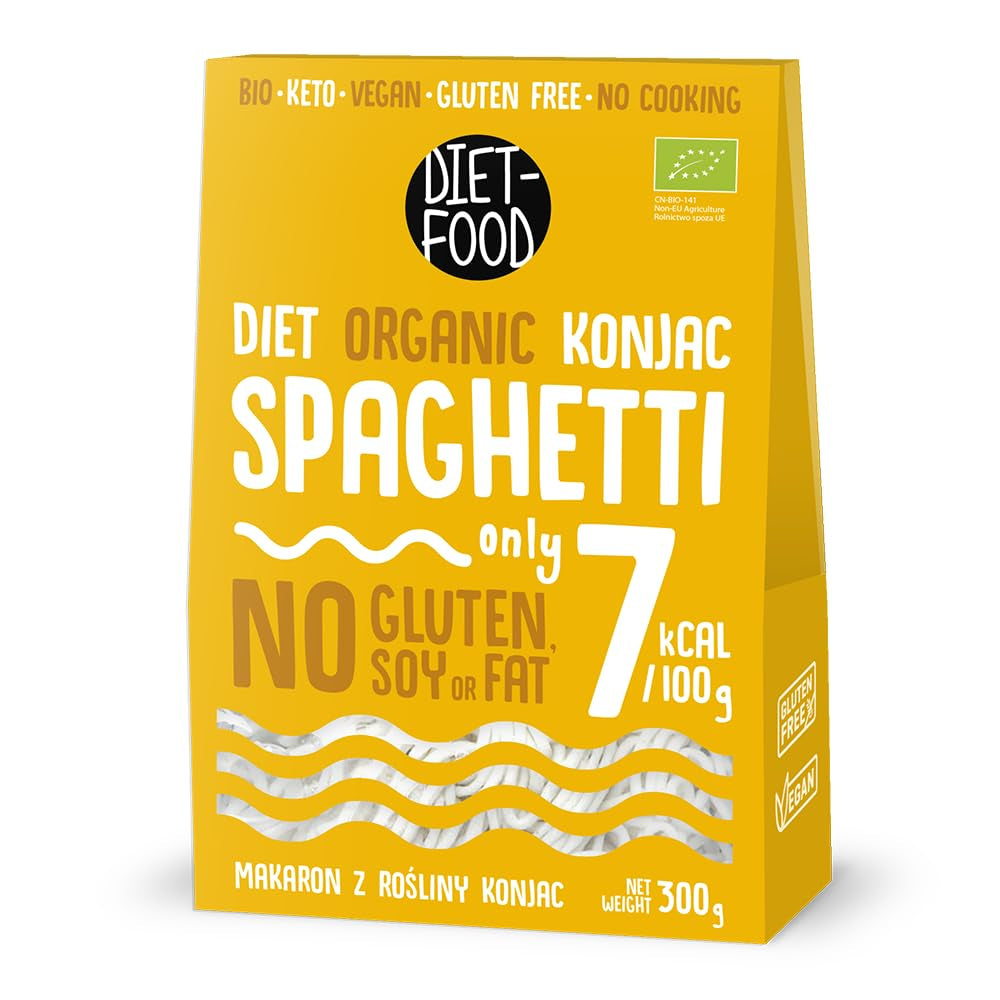 DIÉTAÉTEL Bio Shirataki Konjac Instant Rizs, Alacsony szénhidráttartalmú, Alacsony kalóriatartalmú, Vegán, Zsírmentes, Szójamentes, Gluténmentes, Ketobarát, Karcsúsító, 300 gramm