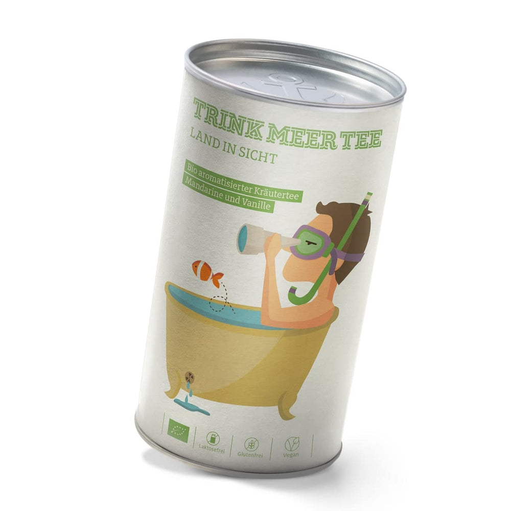 Bea mai mult ceai FRISCHER FRIESE - Ceai din plante bio | Amestec de mentă | Ceai de mentă bio | Ceai vrac în cutie de ceai | Cadou I 50 G