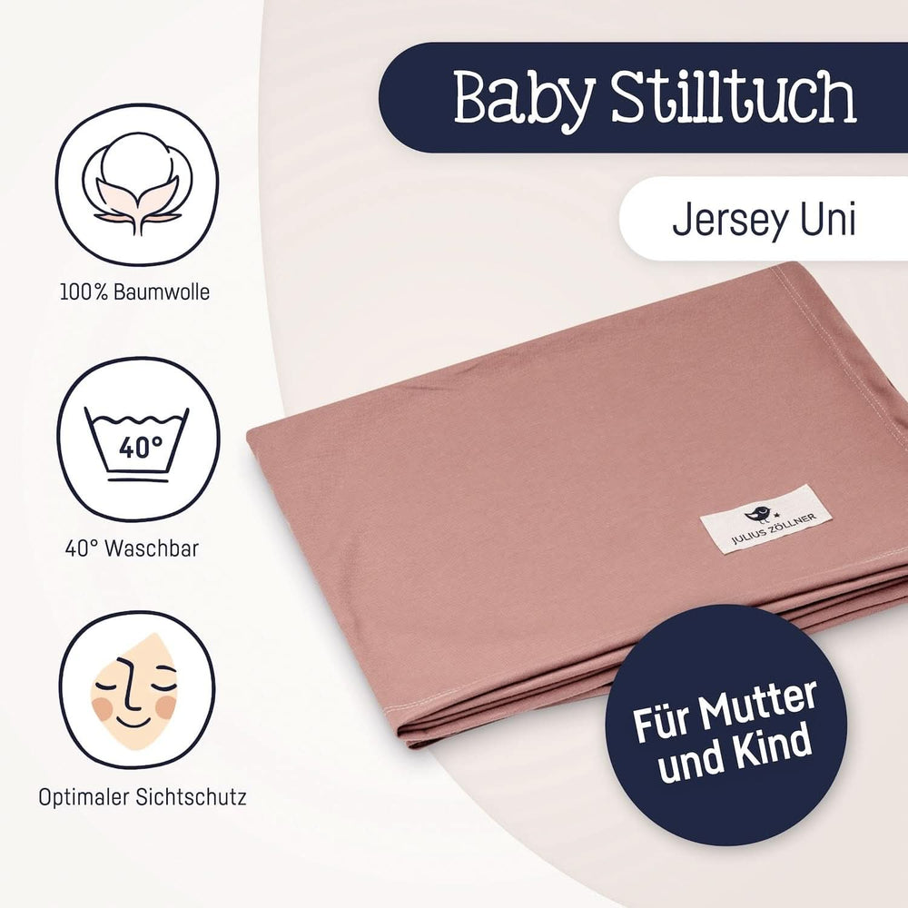 Julius Zöllner Stilltuch Aus 100 Prozent Jersey-Baumwolle, OEKO-TEX STANDARD 100, Made in Germany, Uni Tan Kiegészítők Élelmiszer és szoptatás Bebe Naty Shop