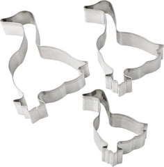 Set de 3 forme de biscuiți Dr. Oetker, model gâscă – Forme de biscuiți, White Christmas Baking – Forme de biscuiți din oțel inoxidabil pentru Crăciun