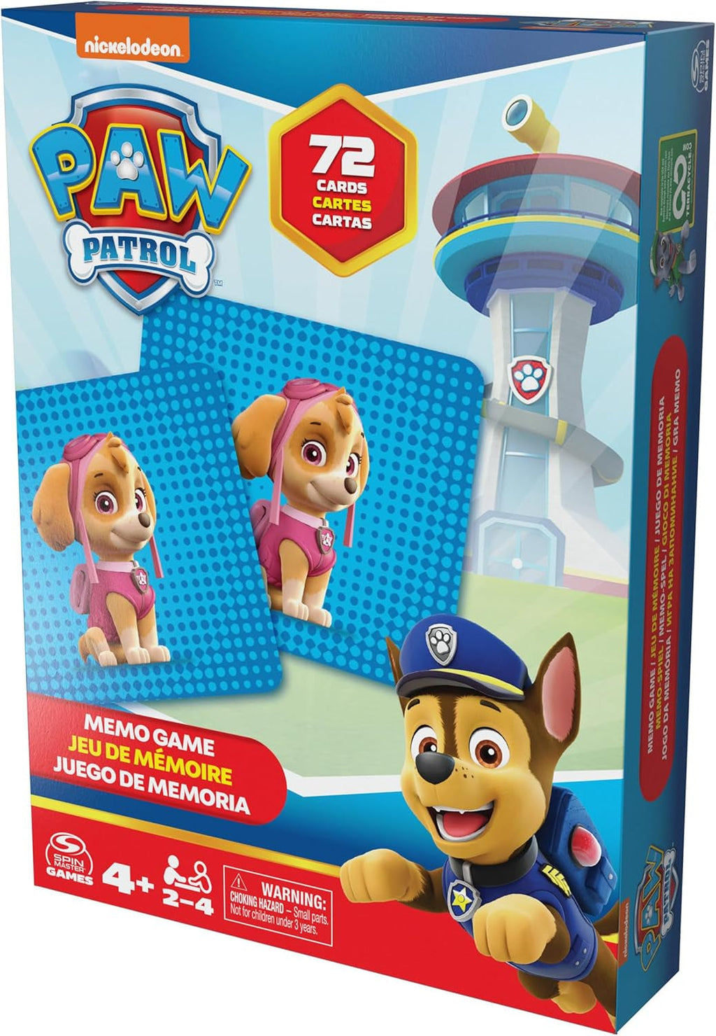 Jocuri Spin Master Paw Patrol, joc de memorie, jucarie Paw Patrol, Chase, Stella, Marcus, Ruben, jocuri de memorie cu carti, pentru copii peste 4 ani Action figures Naty Shop