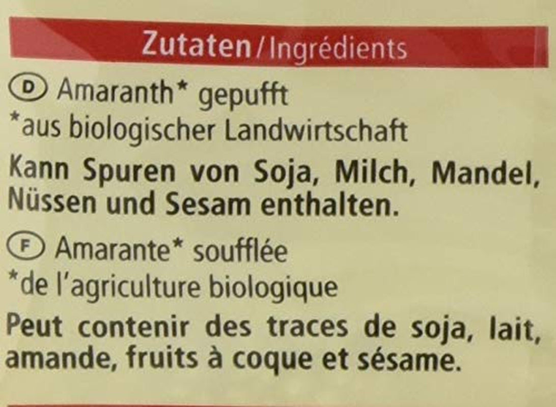 Bio expandált amaránt, 125g