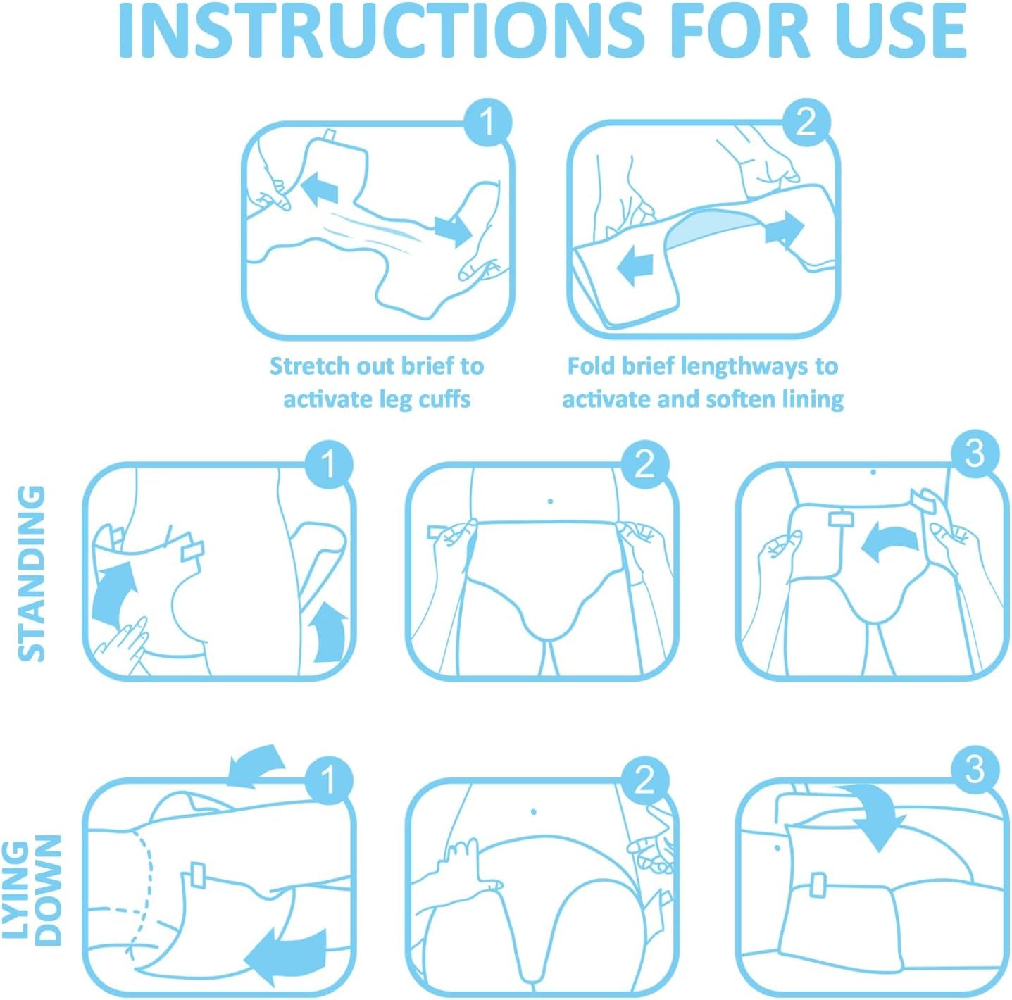 Nyomtatott pelenkák felnőtteknek 5500-5800 ml 10 db - WC-nadrág (XL)