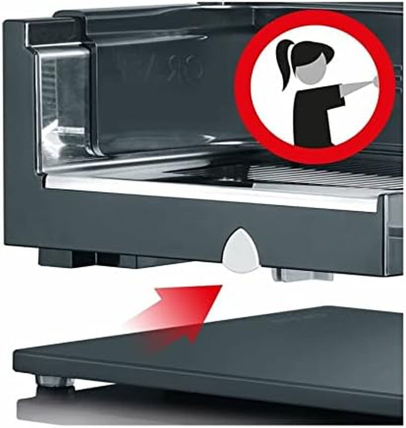 GRAEF SKS S32000, ezüst színű elektromos szeletelő teljesen fém házzal és üveg alaplappal Reszelő és Szeletelő Naty Shop