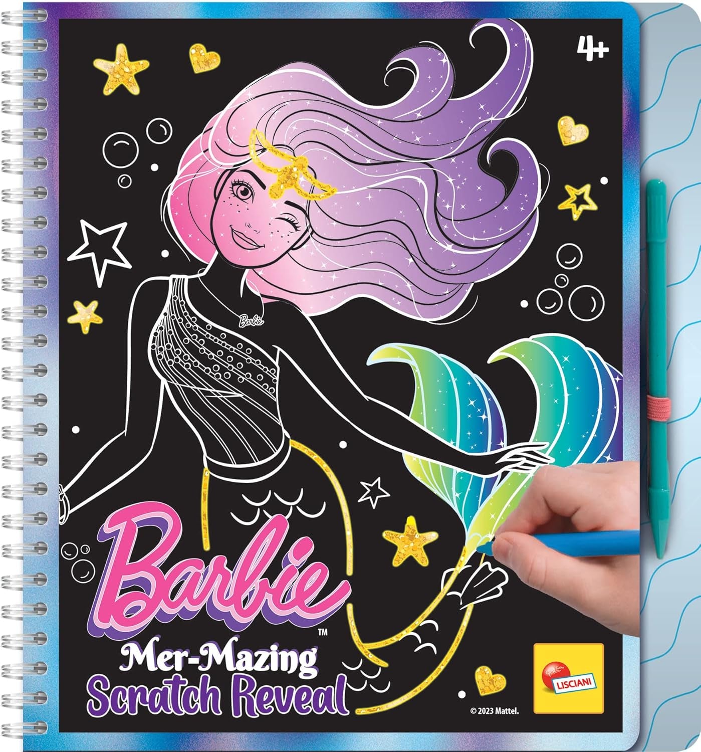 Lisciani - BARBIE - Skizzenbuch Set Wir Glänzen - Modestudio - Models zum Anziehen - Kreatives Spiel - Supermodische Kleidung - Farbmarker - Für Mädchen ab 4 Jahren