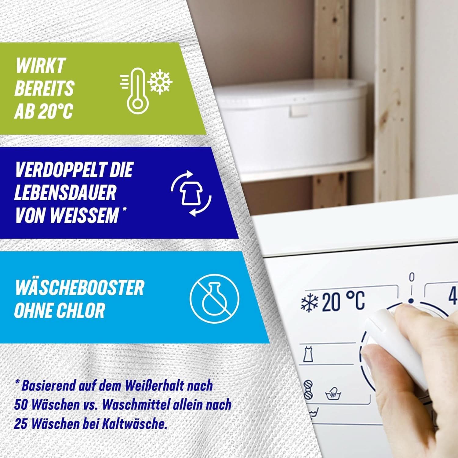 Vanish Oxi Action Powerwhite por - 1 x 1,125 kg - folteltávolító és klórmentes mosodajavító por - fehér ruhákhoz Mosószerek Naty Shop