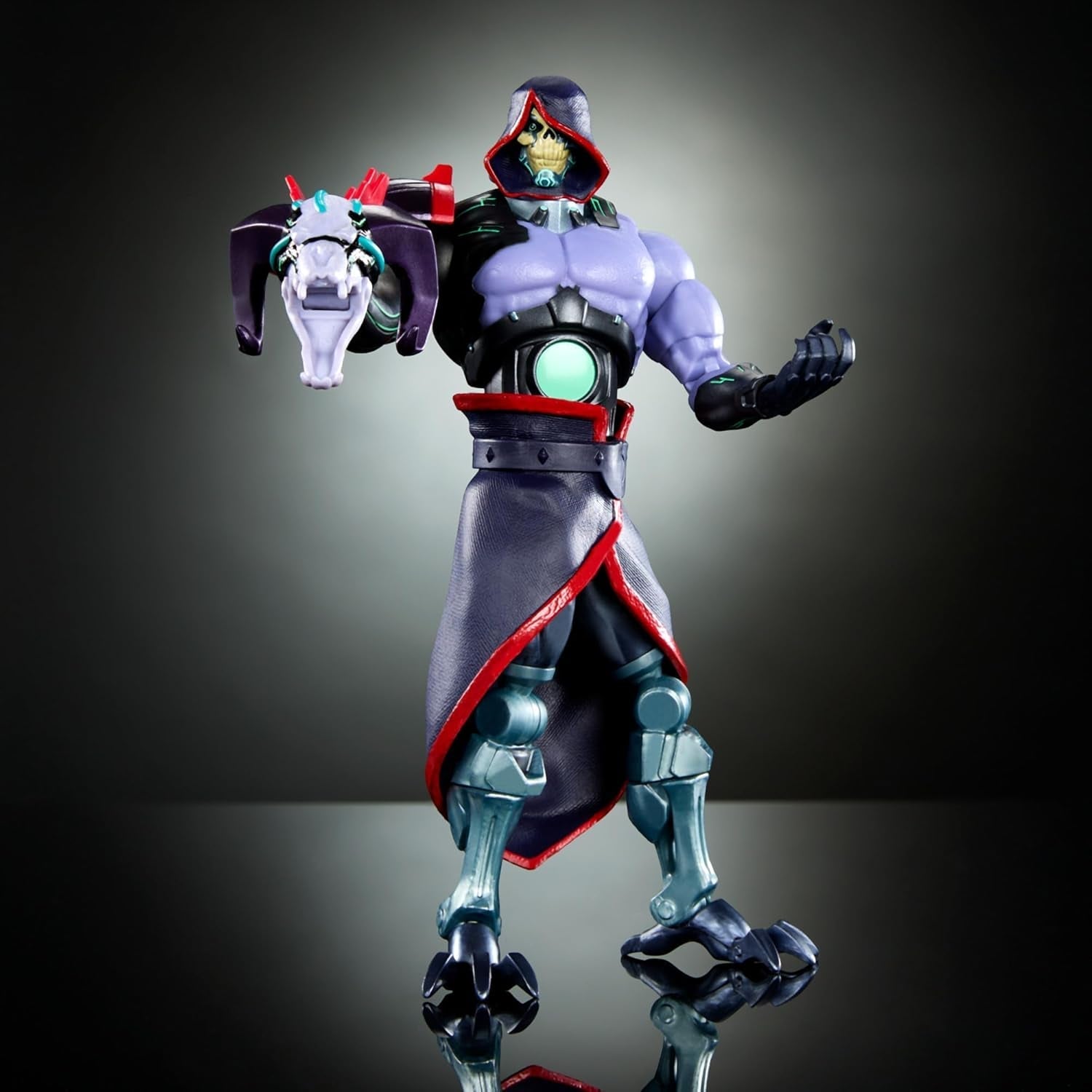 Masters of the Universe: Revolution Masterverse Skeletor Action Figure, figurină de colecție cu 30 de puncte de mișcare și braț robotic mobil, Motu Toy, HYC46 Action figures Naty Shop