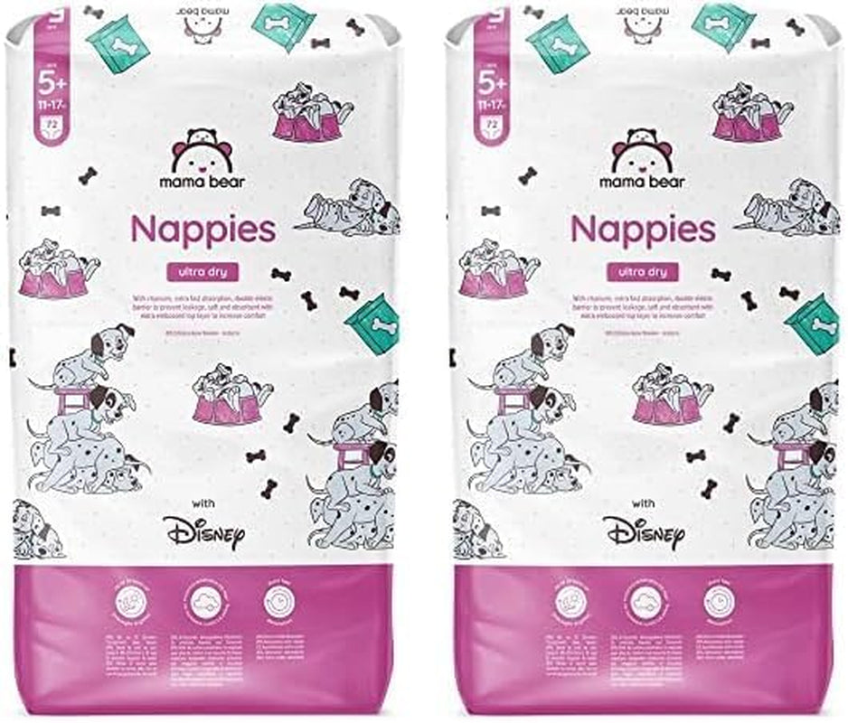 Amazon márka: Mama Bear Disney Ultra Dry pelenkák, 3-as méret (4-9 kg) - Havi doboz, fehér, 172 darab (2 86 darabos csomag)