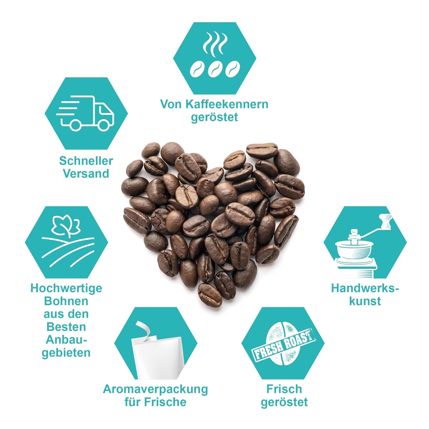 Henry's Espresso Roma 500g - prăjire ușoară - corp plin - aciditate scăzută - calitate rafinată - boabe de cafea direct de la fermier