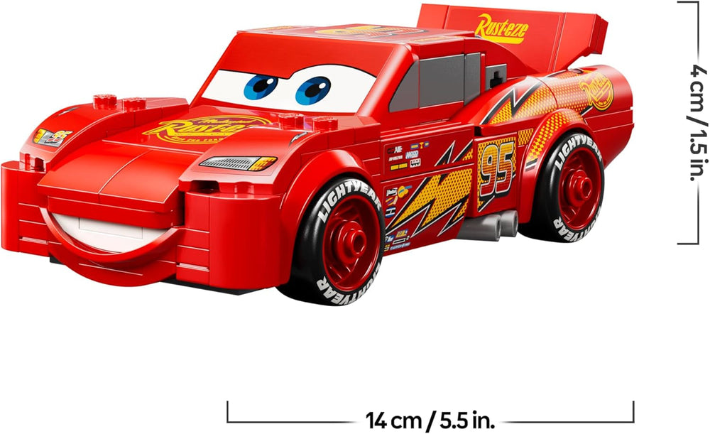 LEGO Speed ​​​​Champions | Lightning McQueen – Spielzeug zu Cars von Disney Pixar – DIY Deko für Kinderzimmer – Auto Spielset – Kreatives Geschenk für Mädchen, Jungen und Autofans ab 9 Jahren – 77255
