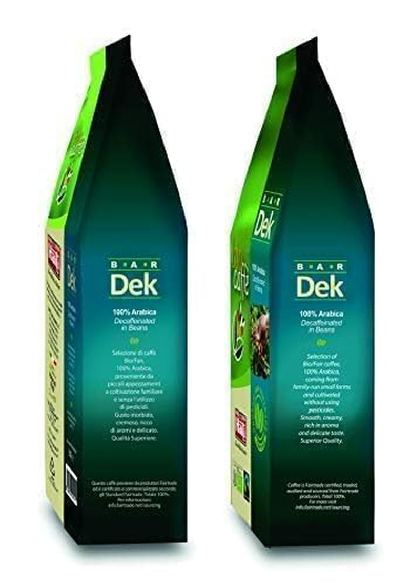 Cafea boabe decofeinizate organice Caffè Haiti Roma, 100% Arabica, certificată Fairtrade, calitate organică, pachet de 2 x 500g