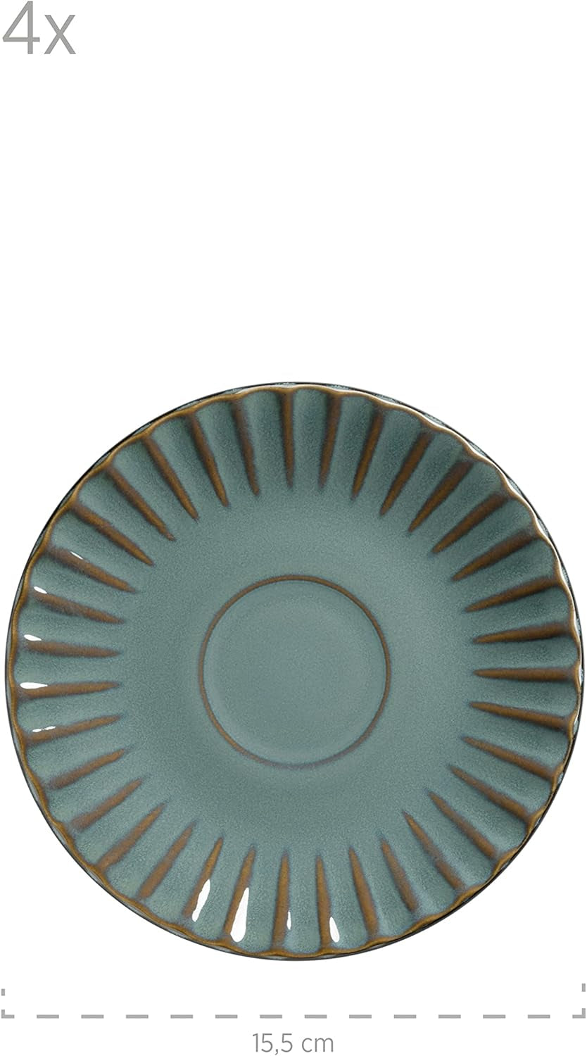 MÄSER 931966 Set de veselă Confino pentru 4 persoane cu aspect vintage modern, serviciu de mic dejun din 12 piese Seturi vesela masa Naty Shop