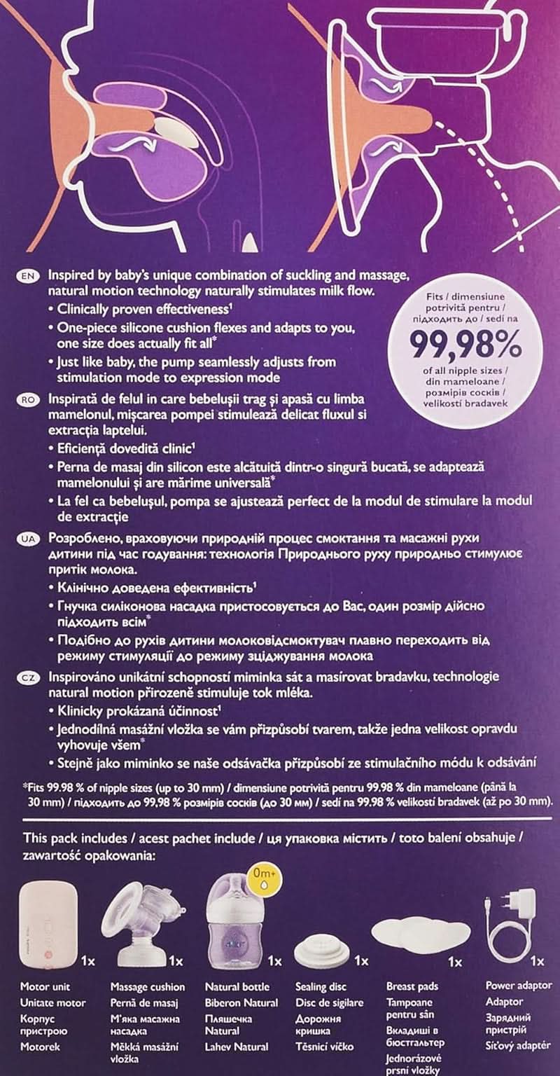 Philips Avent elektromos mellszívó (SCF395/11 modell) Tartozékok Élelmiszer és szoptatás Bebe Naty Shop