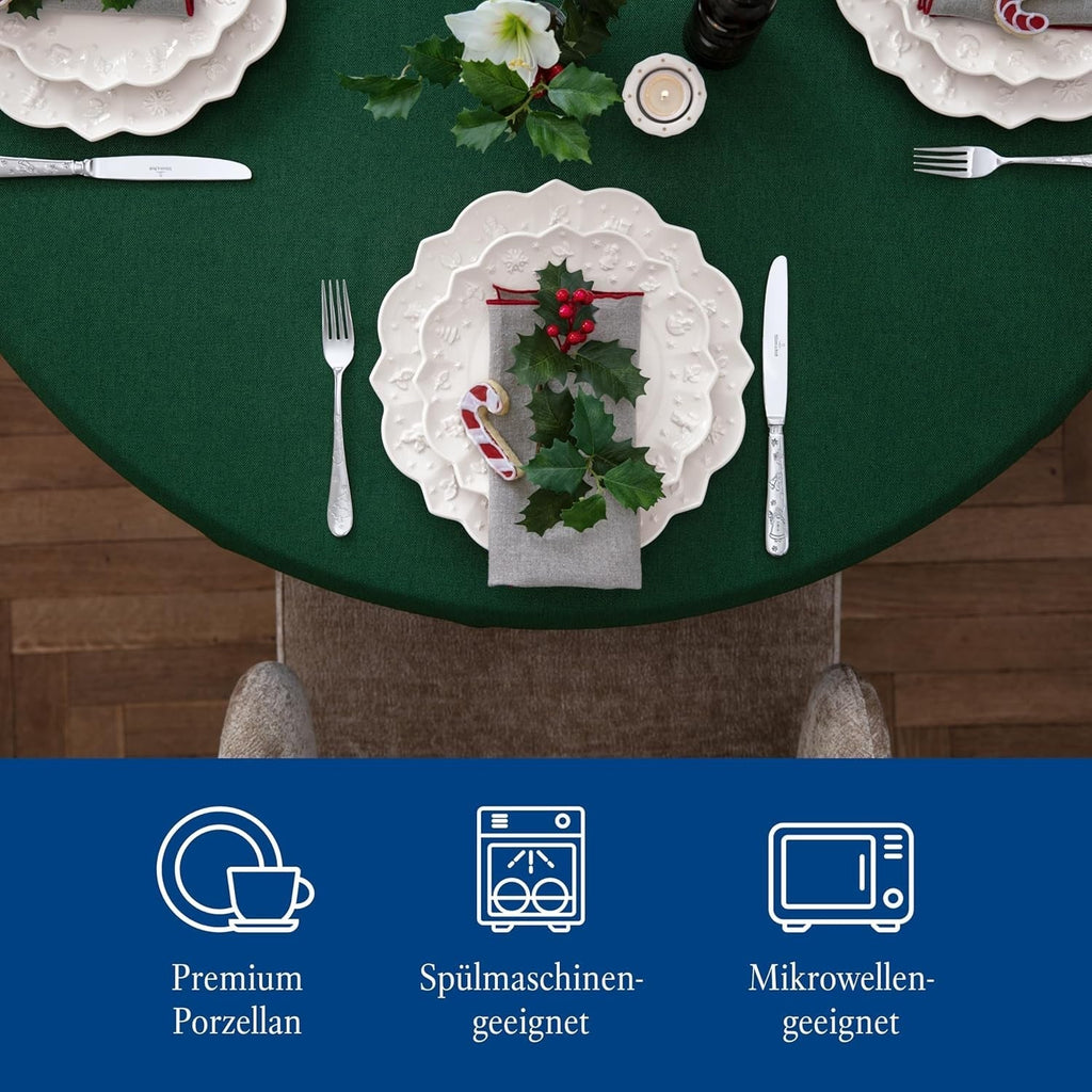 Villeroy & Boch – Toy'S Delight Royal Classic Geschirr-Set 8 Teilig Weiß, Spülmaschinenfest, Mikrowellensicher, Teller, Tellerset, Geschirrset 4 Personen, Weihnachtsgeschirr Toys, Premium Porcelain Seturi vesela masa Naty Shop