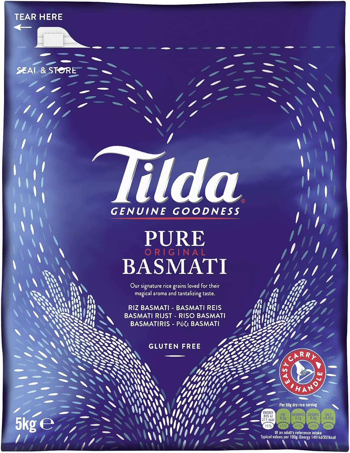 Basmati rizs Tilda Pure Original, 1 csomag (1x10kg)