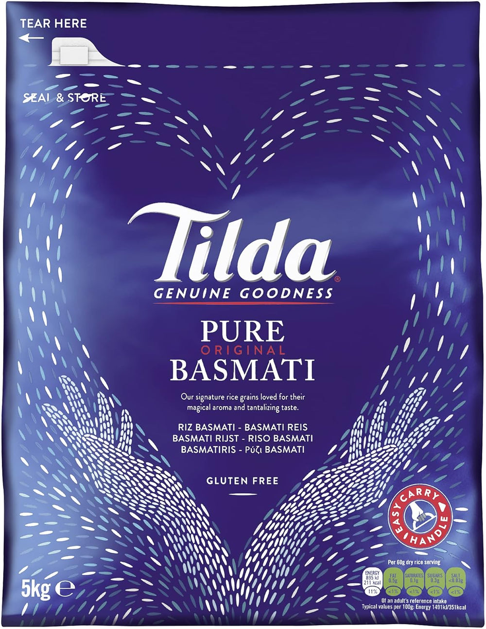 Basmati rizs Tilda Pure Original, 1 csomag (1x10kg)