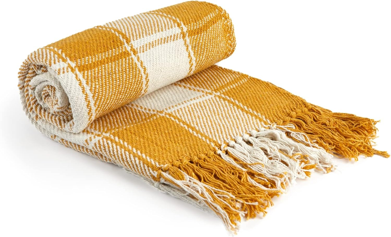 Frisco díszdoboz, Újrahasznosított pamut, Hagyományos, Kockás, Székhez, kanapéhoz, kanapéhoz, díszdobozhoz, takaróhoz, Antracit, 127 X 152 cm Emma Barclay Ágyak és Takarók Okker 70X100" (178X254Cm)