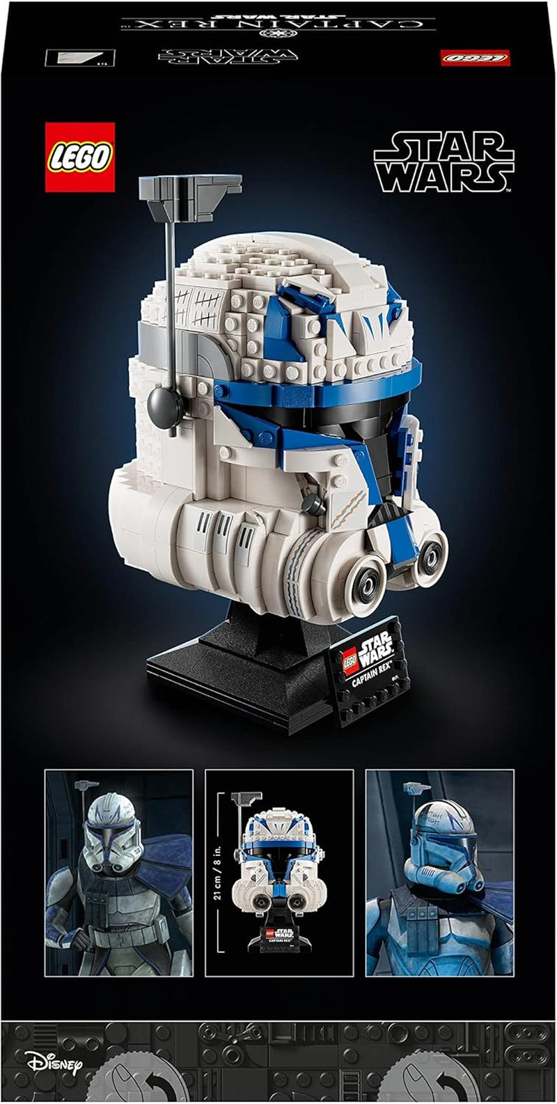 LEGO 75349 Star Wars Kapitány Rex sisakkészlet Clone Wars gyűjthető modell 2023 sorozat szuvenír darab és ajándékötlet építőkészlet Besuche den LEGO-Store