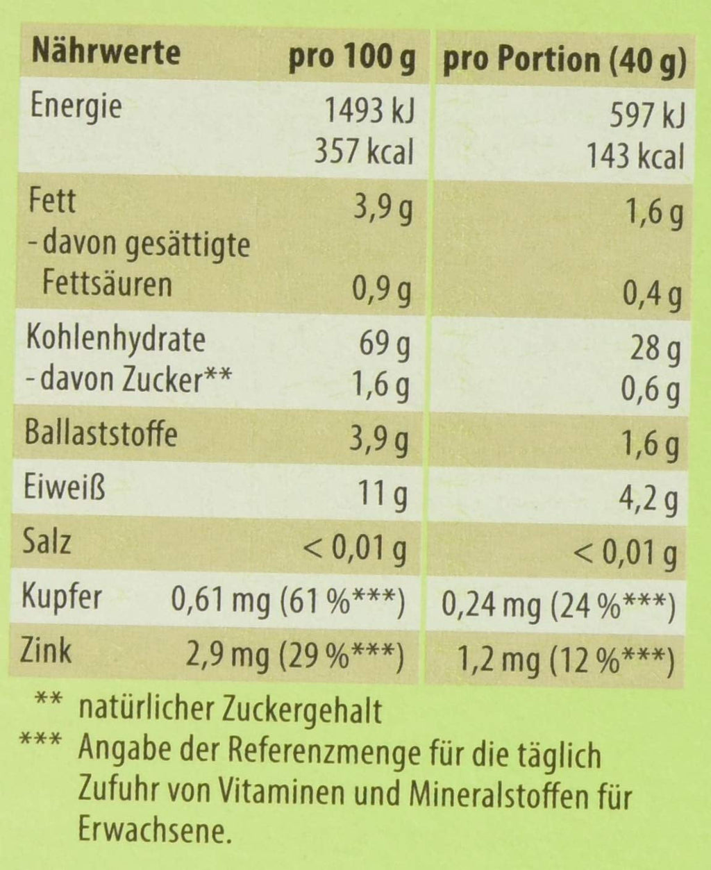 Hirse-Flocken Bio, 6Er Pack (6 X 400 G) Cereale Naty Shop